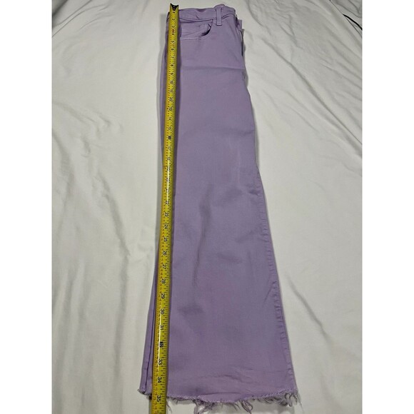 Altar’d State Jeans Wide Leg Lavender / Purple Jeans | Frayed Hem Size 29 - Picture 8 of 10